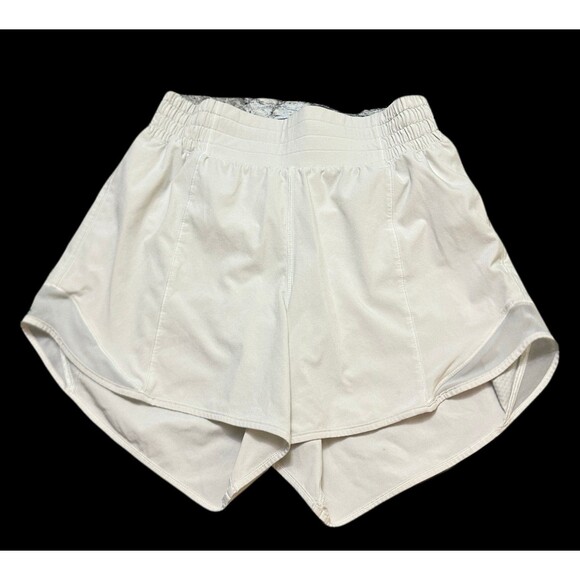 lululemon athletica Pants - lululemon athletica Cream Athletic Shorts with Elastic Waistband size 6